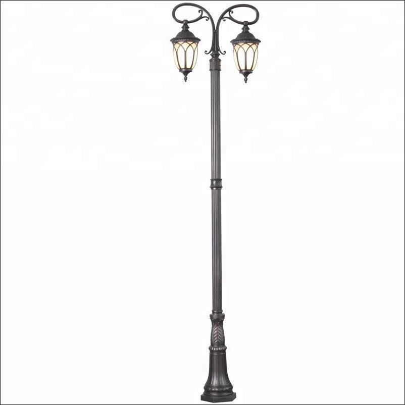 Outdoor decoration antique lamp post, humantong courtyard lamp post