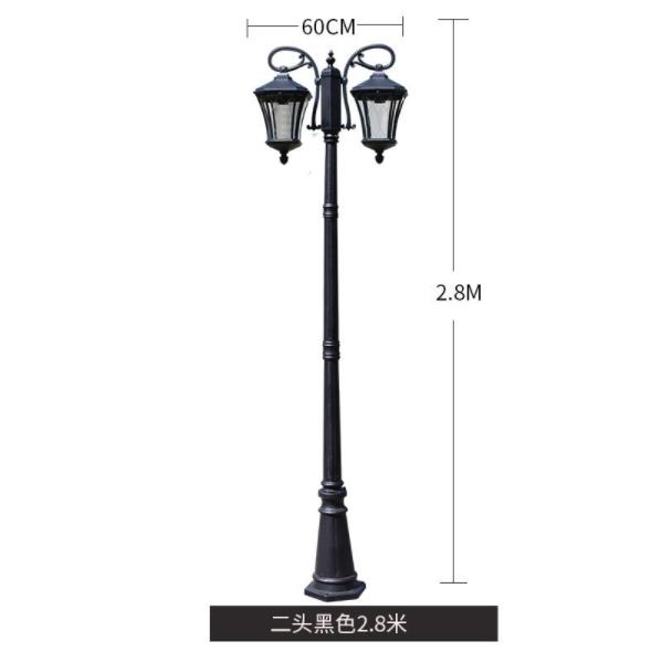 Vintage LED Outdoor garden lamp poles para sa home park waterproof decorative pole