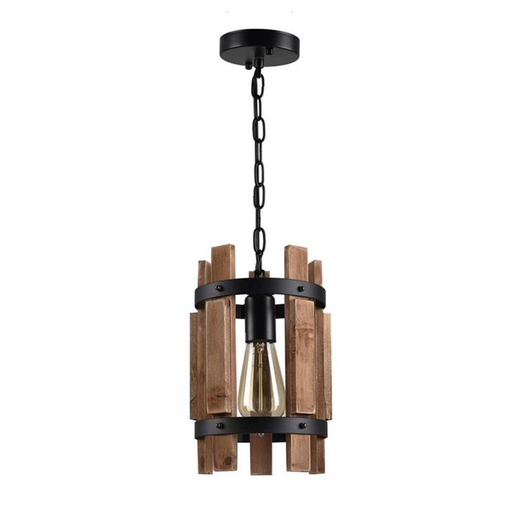 Little chandelier, retro industrial style wooden Chandelier